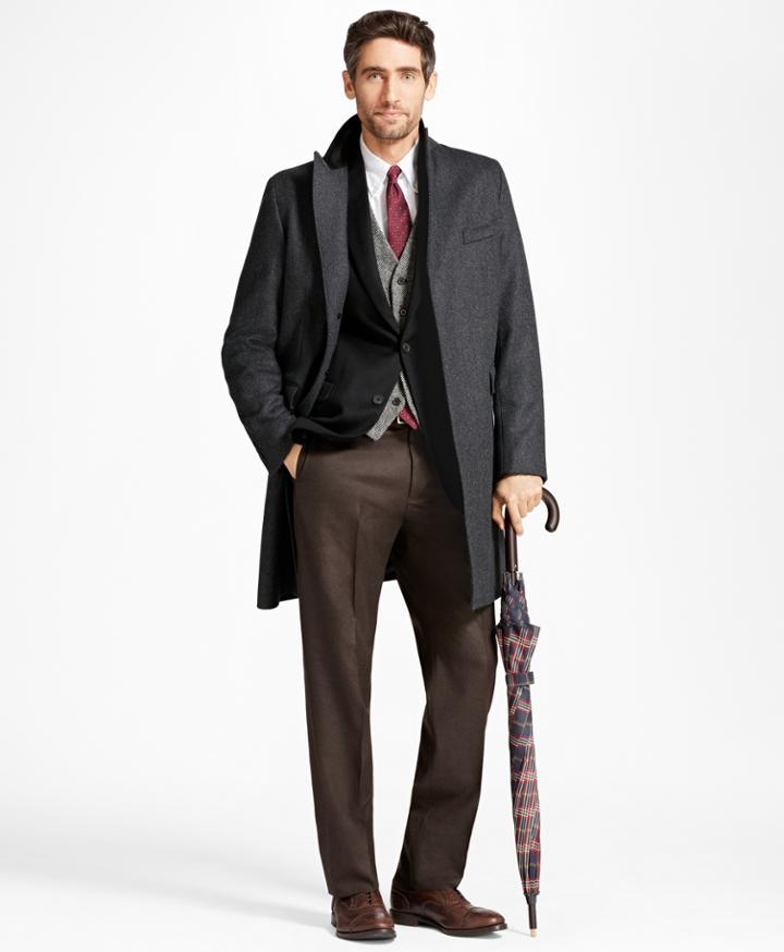 Brooks Brothers Men's Chesterfield Topcoat