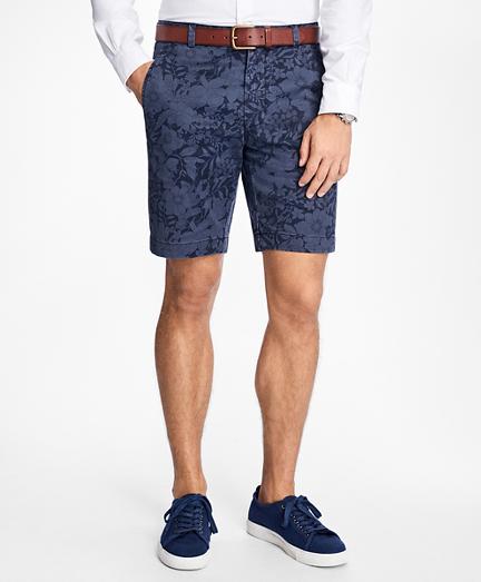 Brooks Brothers Floral Print Twill Shorts