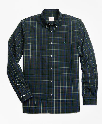 Brooks Brothers Yarn-dyed Plaid Cotton Poplin Sport Shirt