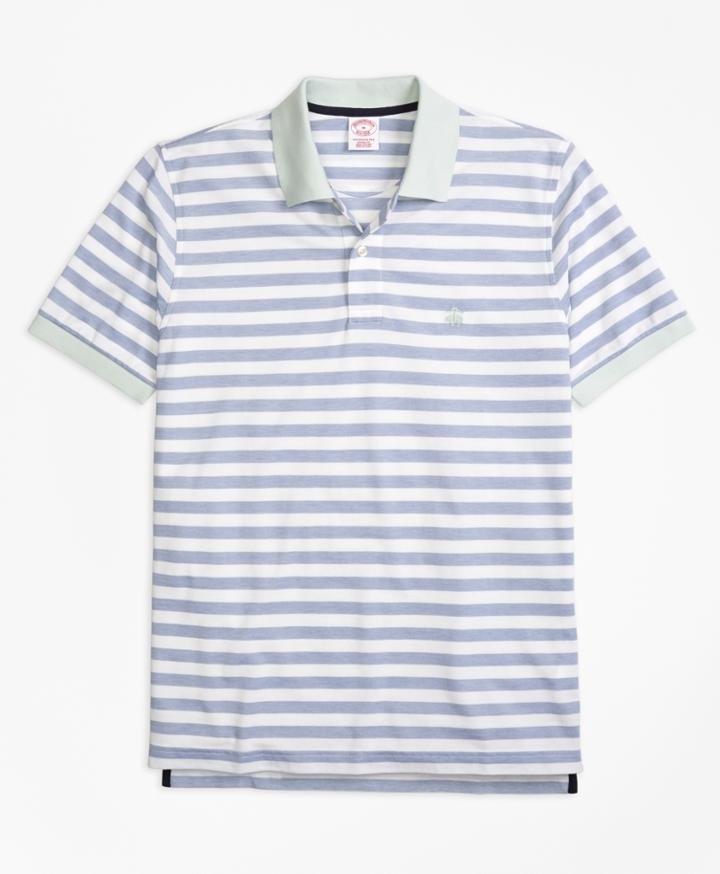 Brooks Brothers Men's Original Fit Oxford Stripe Polo Shirt