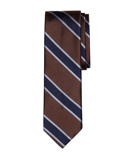 Brooks Brothers Framed Bb#4 Stripe Slim Tie