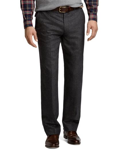 Brooks Brothers Fitzgerald Fit Plaid Plain-front Dress Trousers