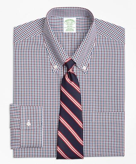 Brooks Brothers Milano Slim-fit Dress Shirt, Non-iron Two-color Gingham