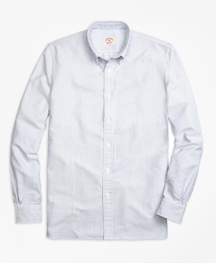 Brooks Brothers Men's Stripe Oxford Sport Shirt