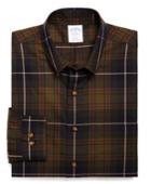 Brooks Brothers Men's Non-iron Slim Fit Hunting Tartan Sport Shirt