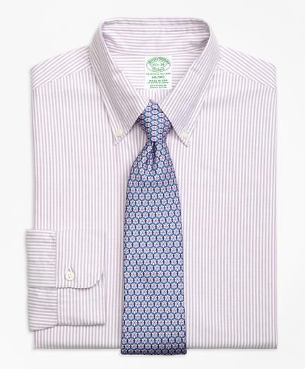 Brooks Brothers Milano Fit Original Polo Button-down Oxford Bengal Stripe Dress Shirt