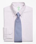 Brooks Brothers Milano Fit Original Polo Button-down Oxford Bengal Stripe Dress Shirt