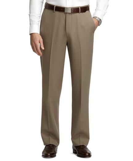 Brooks Brothers Regent Fit Flat-front Classic Gabardine Trousers