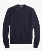 Brooks Brothers Supima Cotton Cashmere Textured Crewneck Sweater