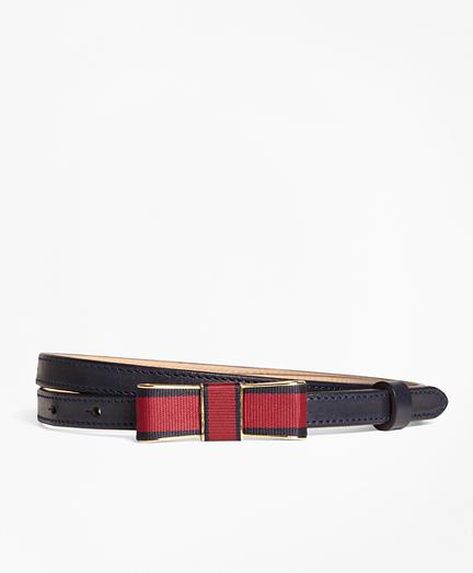 Brooks Brothers Leather Bow-buckle Belt