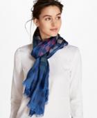 Brooks Brothers Women's Ombre Buffalo Check Silk-blend Oblong Scarf