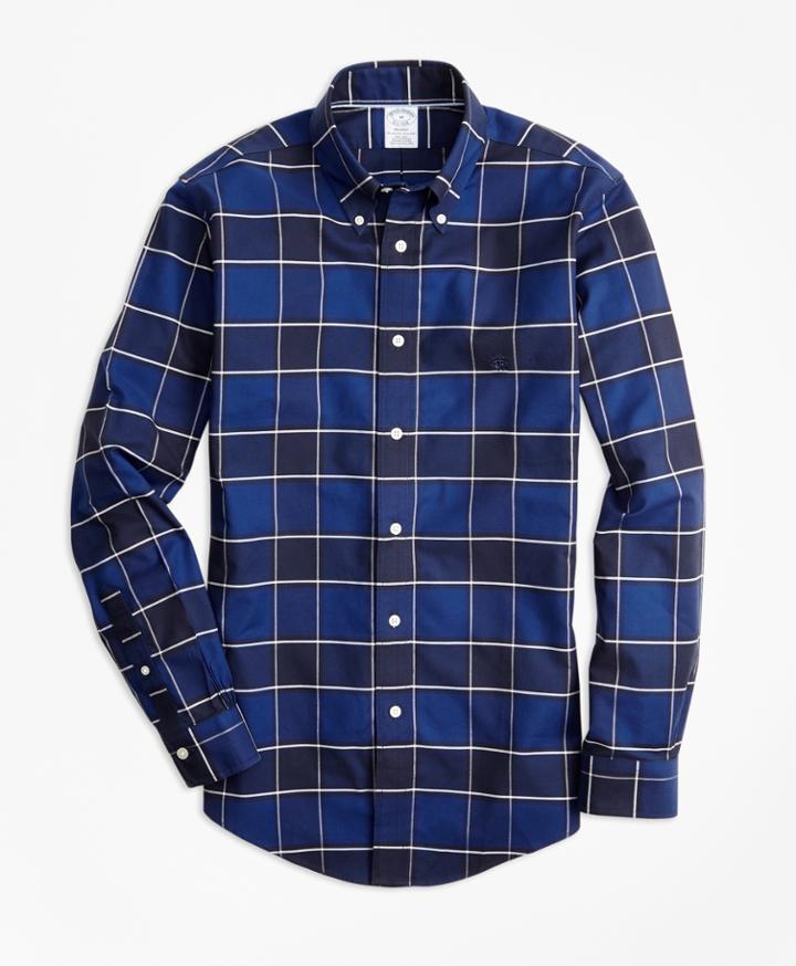 Brooks Brothers Men's Non-iron Regent Fit Graph Check Sport Shirt