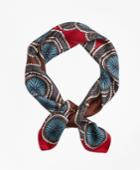 Brooks Brothers Women's Doily Dot Silk Twill Scarf