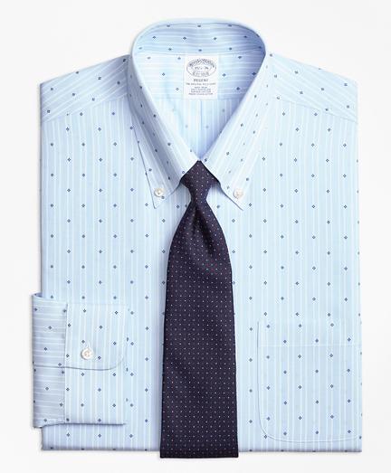 Brooks Brothers Non-iron Regent Fit Stripe Flower Dress Shirt