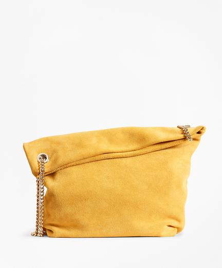 Brooks Brothers Suede Convertible Shoulder Bag
