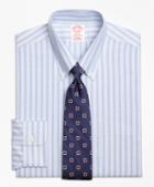 Brooks Brothers Non-iron Brookscool Madison Fit Split Stripe Dress Shirt