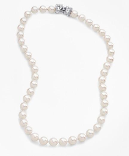 Brooks Brothers Glass Pearl Necklace