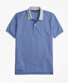 Brooks Brothers Men's Slim Fit Supima Cotton Pique Pocket Polo Shirt