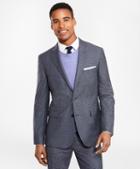 Brooks Brothers Two-button Houndscheck Wool Twill Suit Jacket