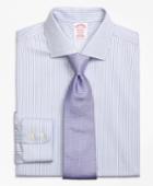 Brooks Brothers Men's Non-iron Regular Fit Sidewheeler Stripe Dress Shirt
