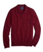 Brooks Brothers Pink Cashmere Knit Polo