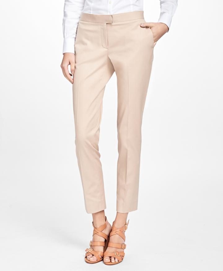 Brooks Brothers Women's Petite Flat-front Stretch Advantage Chinos