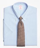 Brooks Brothers Madison Classic-fit Dress Shirt, Non-iron Dobby Candy Stripe Short-sleeve