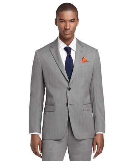 Brooks Brothers Milano Fit Grey Herringbone 1818 Suit