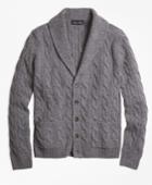 Brooks Brothers Men's Heritage Cable Knit Cardigan