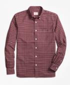 Brooks Brothers Men's Yarn-dyed Windowpane Oxford Sport Shirt