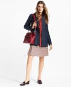 Brooks Brothers Women's Water-repellent Diamond-quilted Car Coat