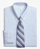Brooks Brothers Brookscool Milano Slim-fit Dress Shirt, Non-iron Framed Shadow Check