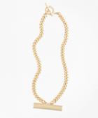 Brooks Brothers Pave Detail Bar Necklace