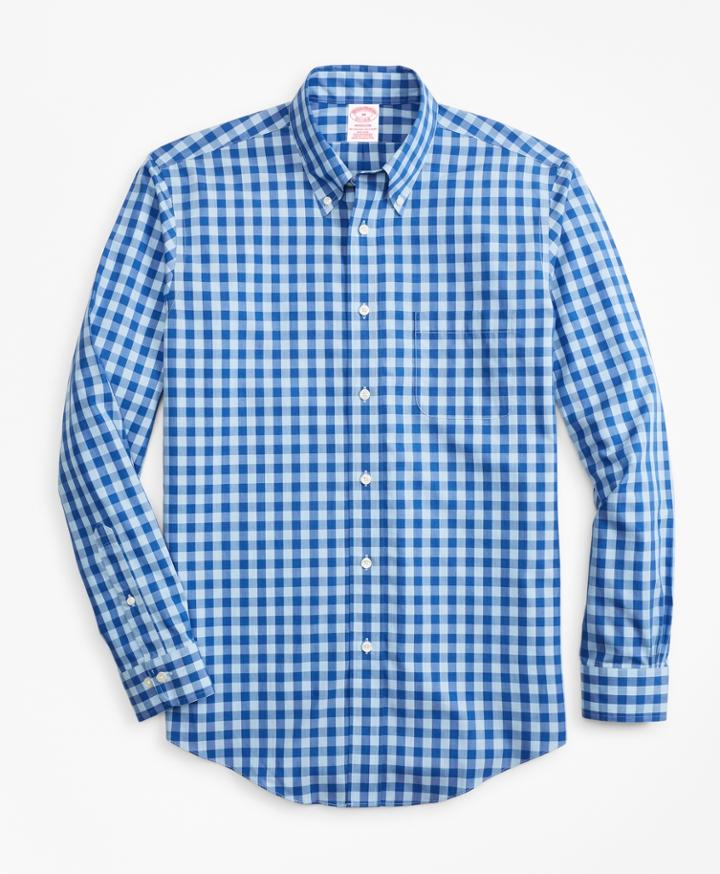 Brooks Brothers Men's Non-iron Madison Fit Bold Gingham Sport Shirt