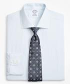 Brooks Brothers Stretch Regent Fitted Dress Shirt, Non-iron Royal Oxford Framed Ground Stripe
