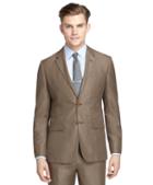 Brooks Brothers Milano Fit Tan Houndstooth Suit