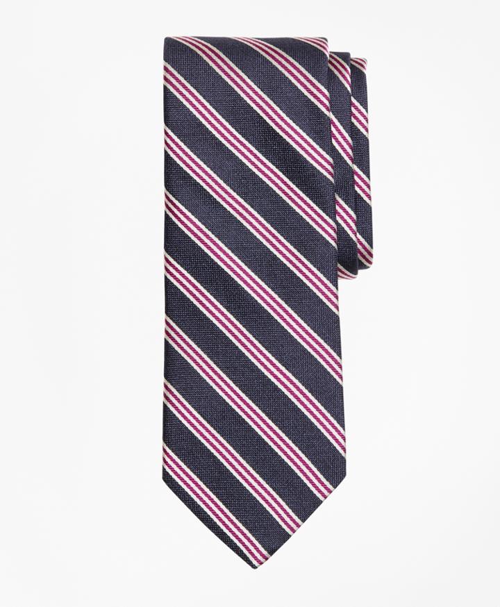 Brooks Brothers Men's Textured Bb#1 Stripe Tie