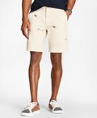 Brooks Brothers Men's Embroidered Dog Cotton-twill Shorts