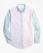 Brooks Brothers Men's Non-iron Regent Fit Supima Cotton Oxford Fun Sport Shirt