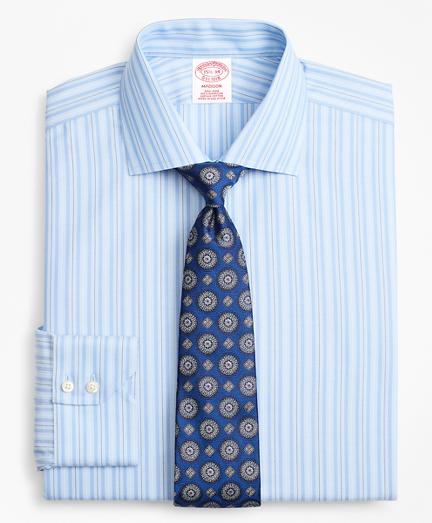 Brooks Brothers Madison Classic-fit Dress Shirt, Non-iron Alternating Ground Stripe