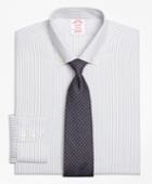 Brooks Brothers Men's Non-iron Regular Fit Narrow Split Stripe Dress Shirt