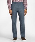 Brooks Brothers Windowpane Wool Twill Suit Trousers
