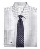 Brooks Brothers Milano Slim-fit Dress Shirt, French Cuff Heathered Gingham