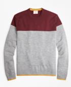 Brooks Brothers Men's Color-block Merino Wool Sweater