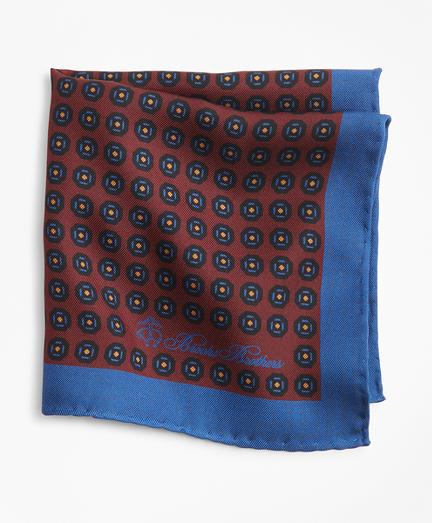 Brooks Brothers Foulard Plaid Pocket Square