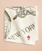 Brooks Brothers Cotton Bicycle-print Pocket Square