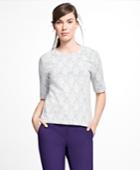 Brooks Brothers Women's Bonded Lace Top