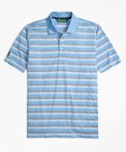 Brooks Brothers St Andrews Links Bird's-eye Stripe Golf Polo Shirt