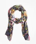 Brooks Brothers Floral Chintz Silk Square Scarf