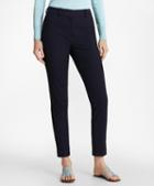 Brooks Brothers Stretch-cotton Jacquard Ankle Pants